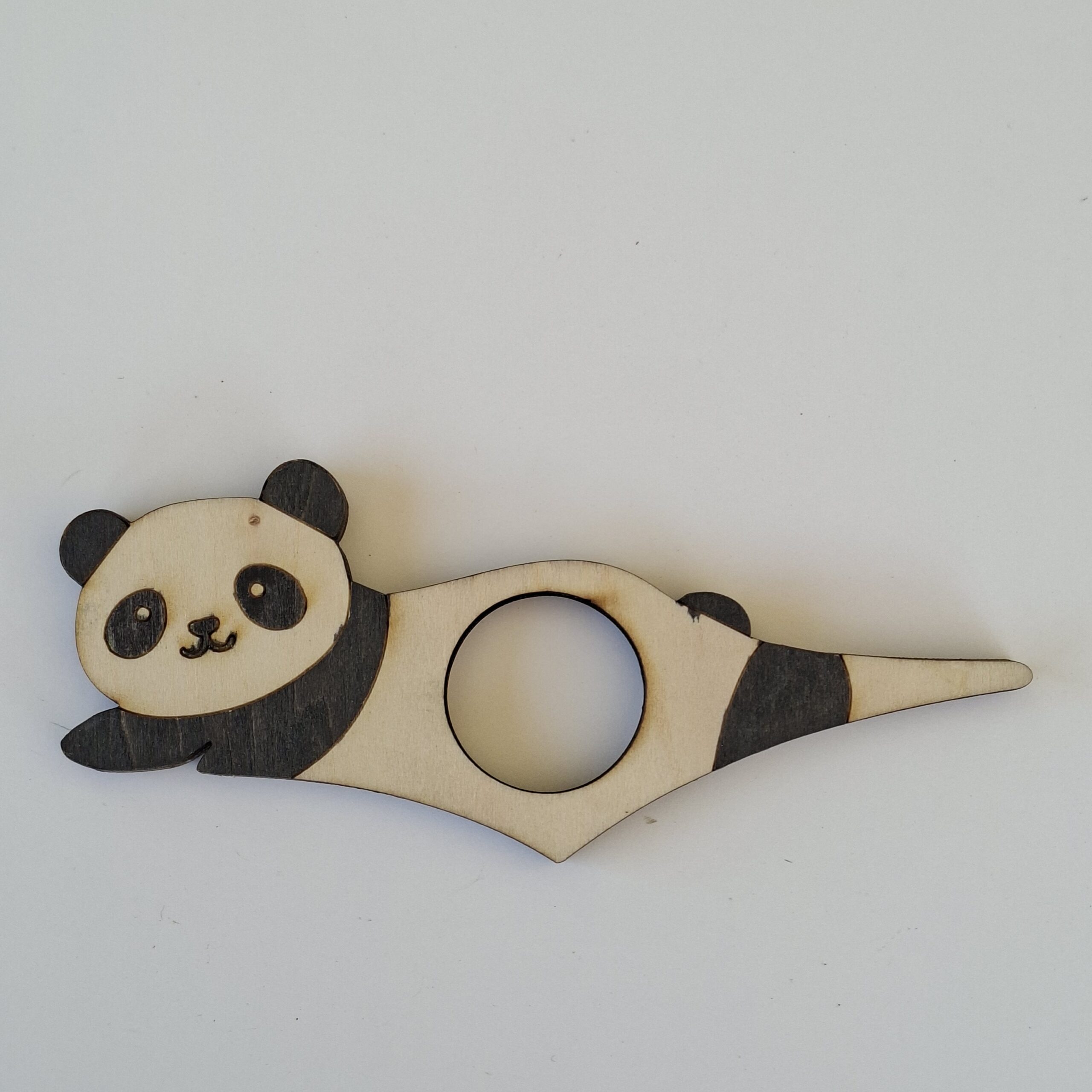 Bague de Lecture Panda En bois – Image 2