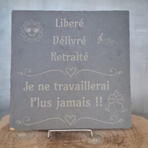 Gravure Libéré, délivré, Retraité