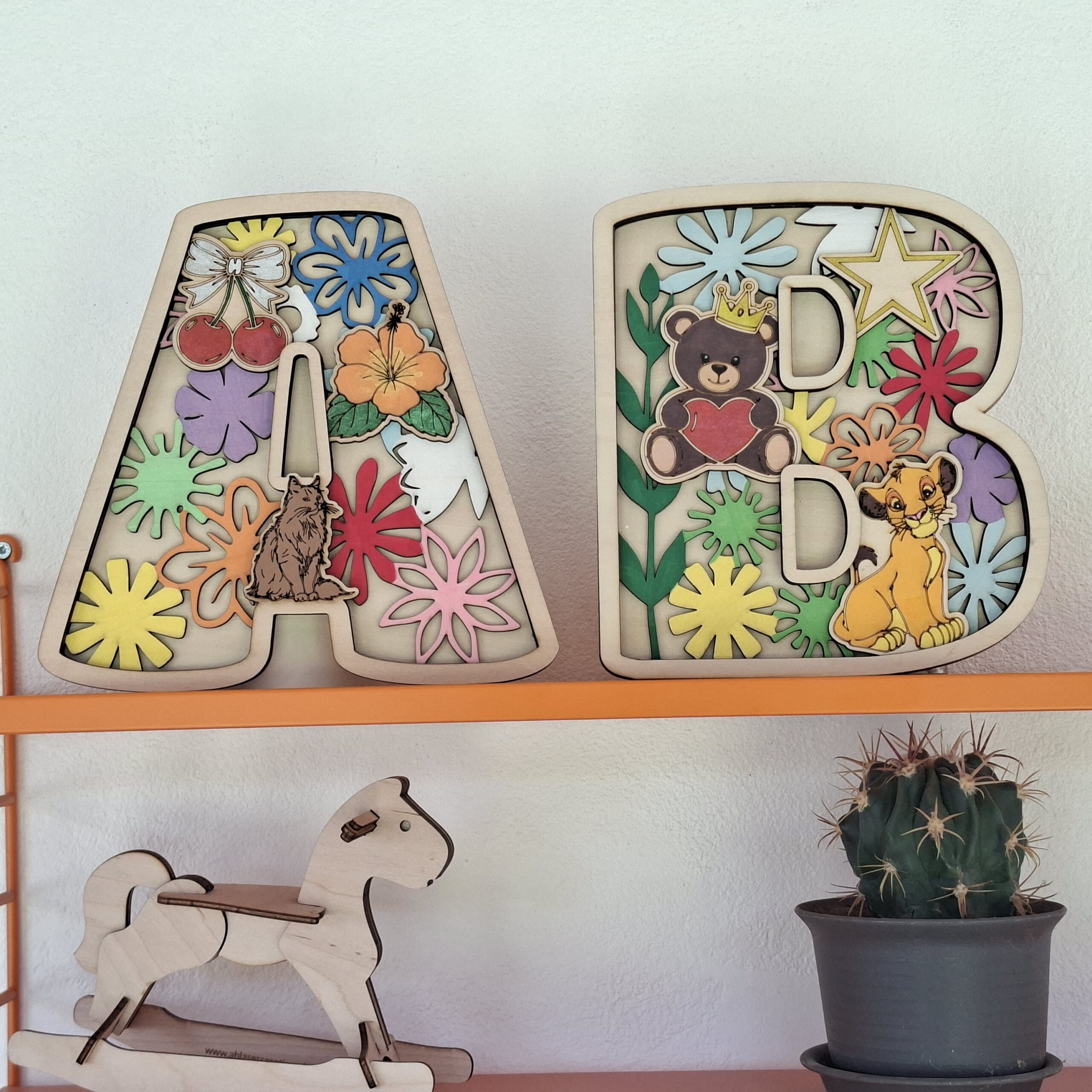 Lettre bois décorée – Image 5