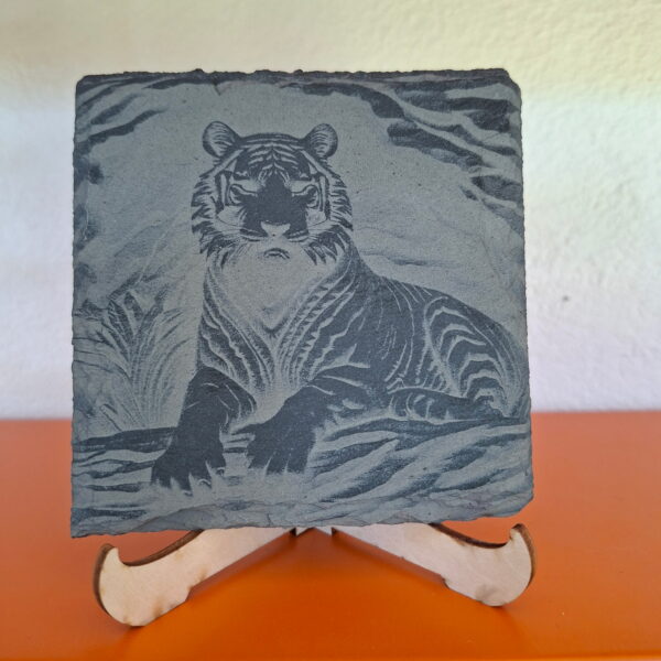 Gravure d’un Tigre Petite ardoise