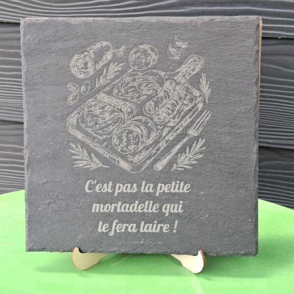 Gravure Charcuterie Ardoise Carré