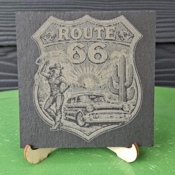 Petite Ardoise Gravure Route 66